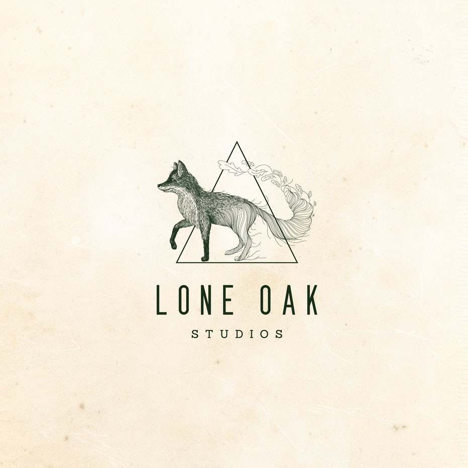Unique logo design for Lone Oak
